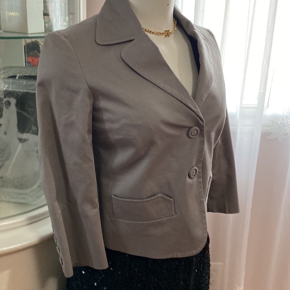 MEXX Women Solid Single Breasted Casual, Formal Blazer (Grey) Sz US 2 - Picture 7 of 16